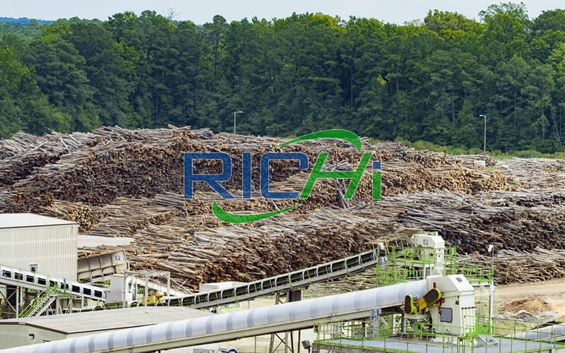 中国大型20吨/小时生物质农林废木燃料颗粒生产厂项目